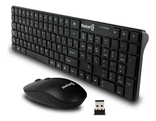 Teclado Y Mouse Starket Sk-002 Oficina Con Ñ De Uso Rudo 