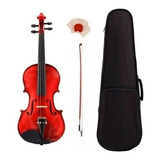 Violin Acustico Stradella Rojo 4/4 Calidad + Accesorios Pro