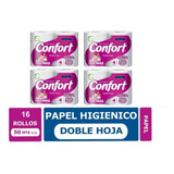 Papel Higienico Confort Doble Hoja Mega 50 Mtrs X 16 Rollos