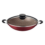 Panela Wok Tramontina 36cm 6,0 Litros Antiaderente C/tampa