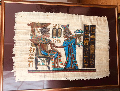 Venta Papiro Tutankamon 115x85 Egipto Amor Artesania Arabe