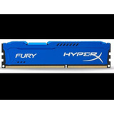 Memoria Ram Fury Ddr3 Gamer Color Azul 8gb 1 Hyperx Hx316c10