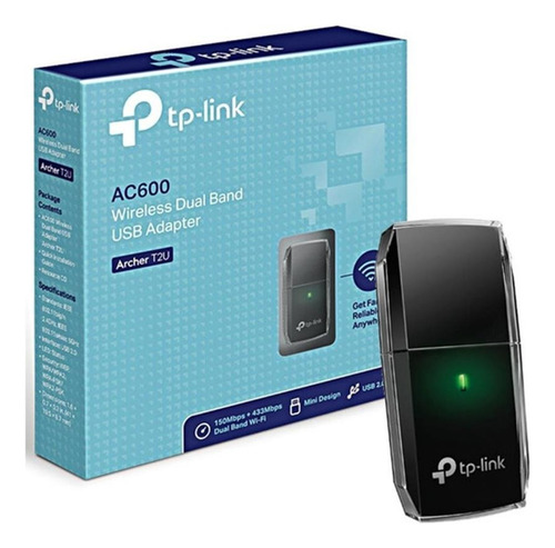 Adaptador Wifi Usb 2.0 Dual Band Tp-link Archer T2u