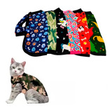 Abrigo Capa Buzo Polar Ropa Mascotas Gatos Estampados