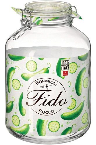 Bormioli Rocco Fido Pote Hermético 5l Vidro Transparente