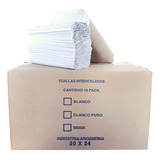 Toallas Papel Intercaladas 20x24 Blancas 10 Pack 2.3kg Real