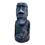 Adorno Escultura Isla Pascua Moai Ceramica Mediana