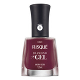 Esmalte Diamond Gel Amora Negra Manicure Risque 9,5ml