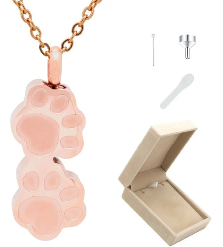 Joyeria Cremacion Relicario Dije Urna Cenizas Huellitas