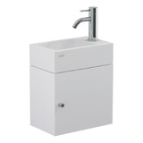 Ferrum Toilette Vanitory Colgante Tori 1 Puerta Blanco Sin Bacha