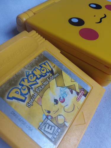Pokemon Yellow Original Con Gameboy Advance Sp