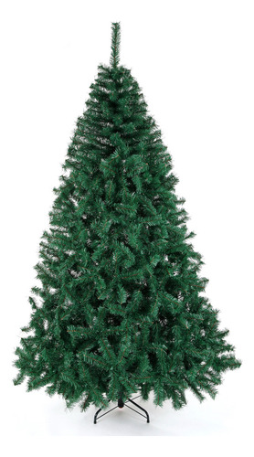 Arbol Navidad Frondoso Lujo Naviplastic Pino Canadiense 2.2m Color Verde