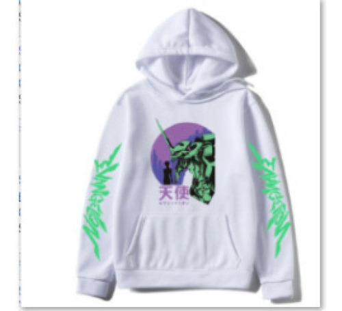 Sudadera Con Capucha Japan Anime Eva 01 Evangelion Print