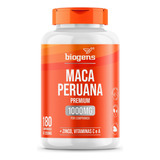 Maca Peruana 1000mg, Vitamina C, Zinco, Biogens, 180 Tablets