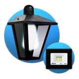 Combo Aplique Led Farol 124 + Reflector + Lampara 10w Bulbo