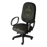 Cadeira Gamer Tt Efx Braço Corsa Costura Verde