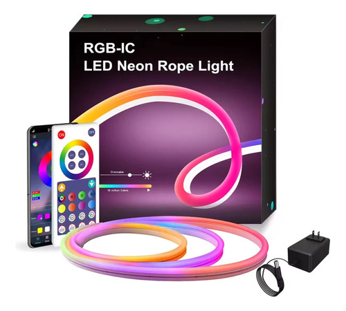 Cinta Luz Led Flex Neón Rgb Ic 3 Metros Alexa Wifi Tuya