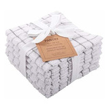 Kaf Home Pantry 100% Cotton Checkered Grid Dish Cloths | Set