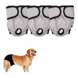 # [paquete Con 3] Fraldas Reutilizables Para Perros, Pantalo