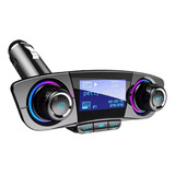 Receptor Bluetooth Y Transmisor Fm Auto Cargador Rápido 2usb