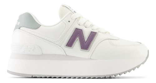 Tenis New Balance 574 + Mujer-blanco