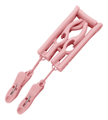 Percha Plegable Antideslizante Portátil Con Clip Pink Travel