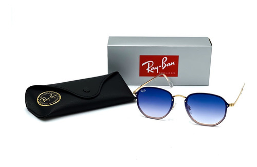 Ray Ban Rb3579n Hexagonal Blaze Dorado Azul Degr