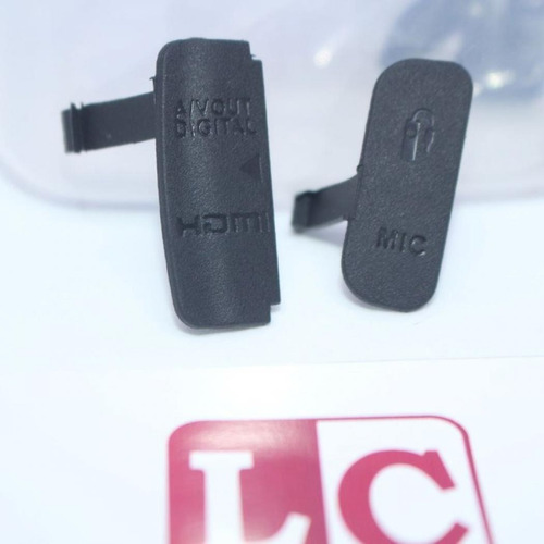 Canon T3i Borrachas Protetor Laterias Hdmi, Usb . Desconto.