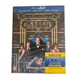 Blu-ray + Blu-ray 3d O Grande Gatsby Com Luva Lacrado