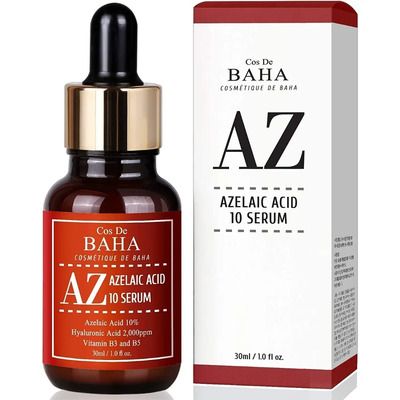 Suero Facial Cos de Baha Ácido Azelaico 10% Niacinamida Antirojeces 30ml | Envío gratis