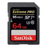 Cartão De Memória Sandisk Sdsdxpa-064g-x46  Extreme Pro 64gb