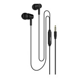 Auricular Gtc Manos Libres Micrófono Celular Hsg-191 Color Negro Luz Negro