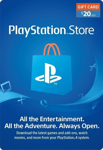 Tarjeta Psn 20 Usd Playstation Gift Card - Usa - En Minutos