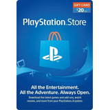 Tarjeta Psn 20 Usd Playstation Gift Card - Usa - En Minutos