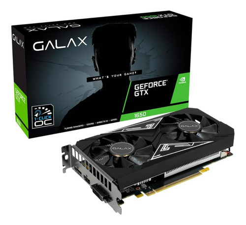 Placa De Vídeo Nvidia Galax  Ex Plus Geforce Gtx 16 Series Gtx 1650 65sql8ds93e1 4gb