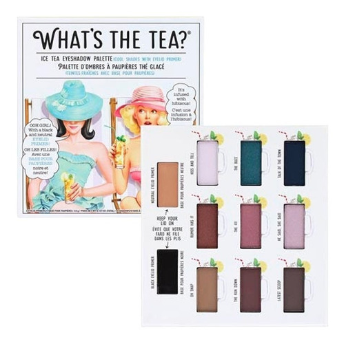 Paleta De Sombras The Balm | Whats The Tea | Nuevo Importado