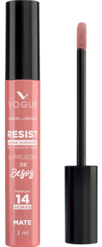 Vogue Labial Líquido Resist A Prueba De Besos