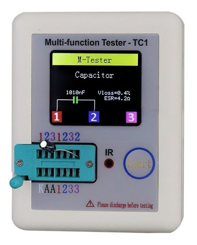 Capacitometro Con Esr Probador De Transistores Multímetro
