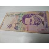 Billete 50.000 Pesos Colombianos Antiguo 