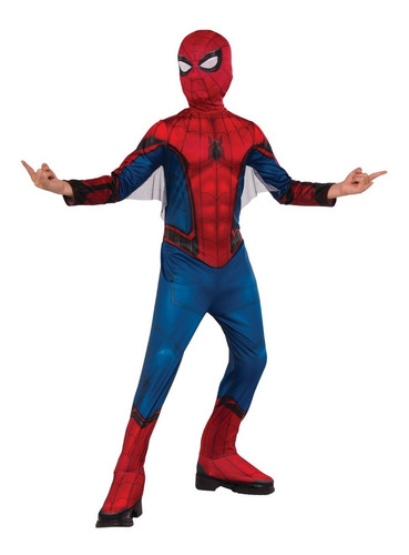 Disfraz Spider Man Con Mascara Y Guantes Marvel Talla 7/8