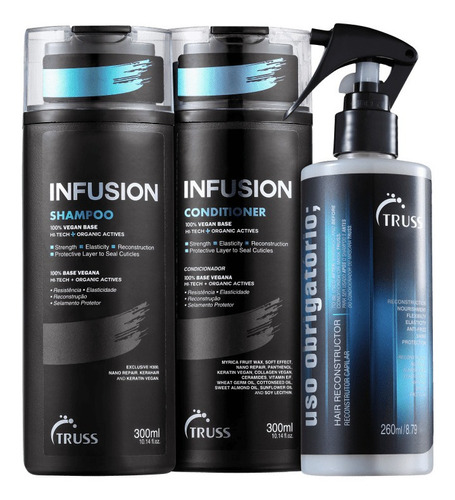  Kit Truss Infusion Shampoo+condicionador+uso Obrigatório