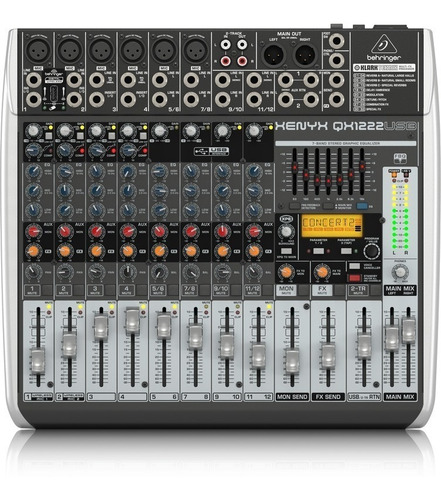 Behringer Xenyx Qx1222-usb Consola Mixer 16 Ent Multi Fx