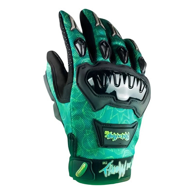Par De Guantes Para Motociclista Kov Delta Touch Verde Talle Xl | Meses sin interés