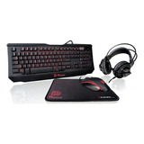 Combo Teclado + Mouse + Mousepad + Headset Tt Esports Gaming