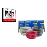 Paquete 3 Rollos Awg Cal 12 Negro, Rojo Y Blanco 100 Mt C/u 