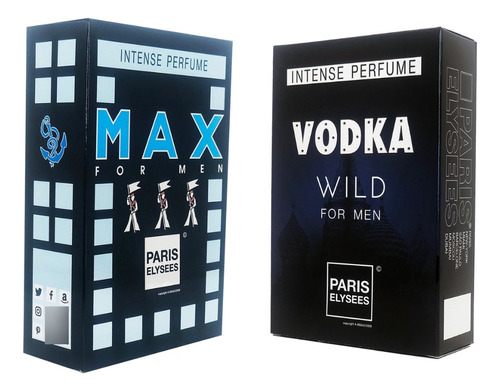 Kit Perfume Importado Vodka Wild + Max 100ml