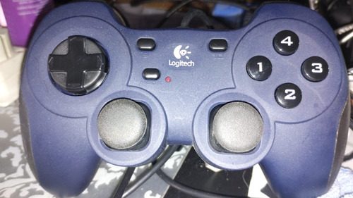 Joystick Logitech Dual Action Game Pad Azul Y Negro
