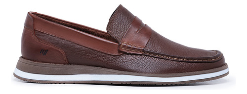 Sapato Mocassim Masculino Casual Rafarillo Em Couro Marrom