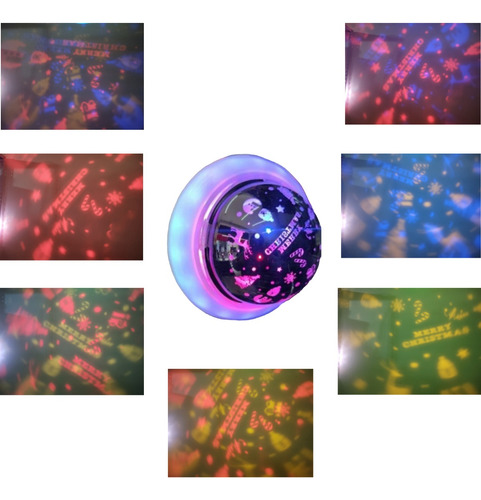 Led Music Disco Light Foco Multicolor Proyector Navidad E27