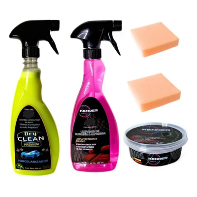 Kit Kender Wax Cera Lavado En Seco Limpiador De Telas | Envío gratis